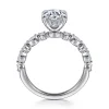 Best Gabriel & Co. Lanna - 14K White Gold Round Diamond Engagement Ring