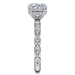 Online Gabriel & Co. Lanna - 14K White Gold Round Diamond Engagement Ring