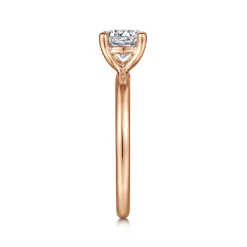 Sale Gabriel & Co. Lark - 14K Rose Gold Round Solitaire Engagement Ring