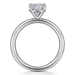 Discount Gabriel & Co. Lark - 14K White Gold Cushion Cut Solitaire Engagement Ring