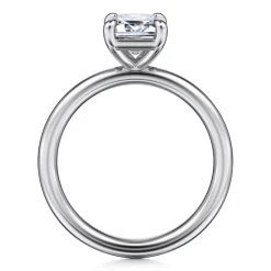 Discount Gabriel & Co. Lark - 14K White Gold Emerald Cut Solitaire Engagement Ring