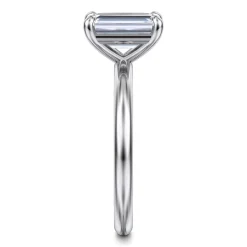 Discount Gabriel & Co. Lark - 14K White Gold Emerald Cut Solitaire Engagement Ring