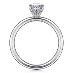 Clearance Gabriel & Co. Lark - 14K White Gold Marquise Shape Solitaire Engagement Ring