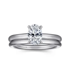 Online Gabriel & Co. Lark - 14K White Gold Oval Solitaire Engagement Ring
