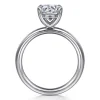 Discount Gabriel & Co. Lark - 14K White Gold Round Solitaire Engagement Ring