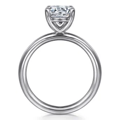 Discount Gabriel & Co. Lark - 14K White Gold Round Solitaire Engagement Ring