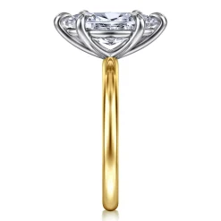 Online Gabriel & Co. Lark - 14K White-Yellow Gold Marquise Shape Solitaire Engagement Ring