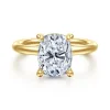 New Gabriel & Co. Lark - 14K Yellow Gold Elongated Cushion Solitaire Engagement Ring