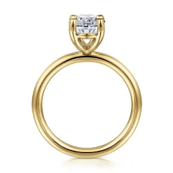 Gabriel & Co. Lark - 14K Yellow Gold Oval Solitaire Engagement Ring