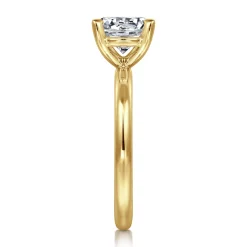 New Gabriel & Co. Lark - 14K Yellow Gold Round Solitaire Engagement Ring