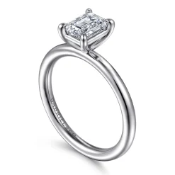Online Gabriel & Co. Lark - Platinum Emerald Cut Solitaire Engagement Ring