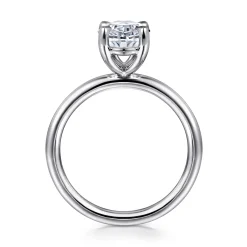 Sale Gabriel & Co. Lark - Platinum Oval Solitaire Engagement Ring