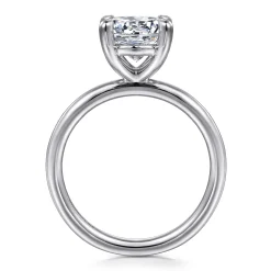 Outlet Gabriel & Co. Lark - Platinum Round Solitaire Diamond Engagement Ring
