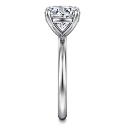 Hot Gabriel & Co. Lark - Platinum Round Solitaire Engagement Ring