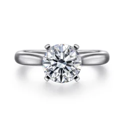 Online Gabriel & Co. Lauren - 14K White Gold Round Diamond Engagement Ring