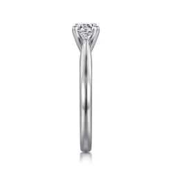 Gabriel & Co. Lauren - 14K White Gold Round Diamond Engagement Ring