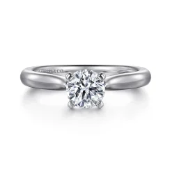 Gabriel & Co. Lauren - 14K White Gold Round Diamond Engagement Ring