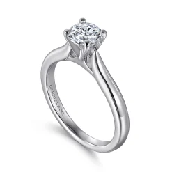 Gabriel & Co. Lauren - 14K White Gold Round Diamond Engagement Ring