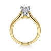 Sale Gabriel & Co. Lauren - 14K White-Yellow Gold Oval Diamond Engagement Ring