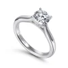 Hot Gabriel & Co. Lauren - Platinum Round Diamond Solitaire Engagement Ring