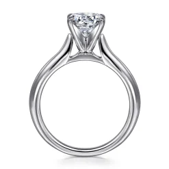Sale Gabriel & Co. Lauren - Platinum Round Solitaire Diamond Engagement Ring