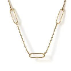 Outlet Gabriel & Co. Layered Necklace Station 14K Yellow Gold Bujukan
