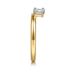Outlet Gabriel & Co. Lela - 14K Yellow Gold Trapezoid Diamond Enhancer - 0.3 ct