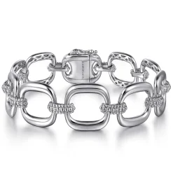 Best Gabriel & Co. Link Chain Bracelet 925 Sterling Silver Bujukan
