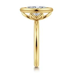 Online Gabriel & Co. Linny - 14K Yellow Gold Marquise Shape Bezel Set Diamond Engagement Ring