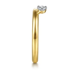 Discount Gabriel & Co. Loa - 14K Yellow Gold Prong Setting Diamond Enhancer - 0.2 ct