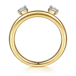 Discount Gabriel & Co. Loa - 14K Yellow Gold Prong Setting Diamond Enhancer - 0.2 ct