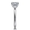 Discount Gabriel & Co. Louann - 14K White Gold Princess Cut Three Stone Diamond Engagement Ring