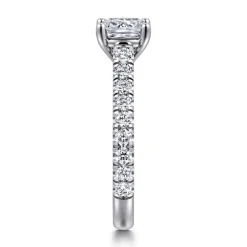 Clearance Gabriel & Co. Luciole - 14K White Gold Cushion Cut Diamond Engagement Ring