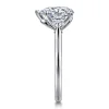 Gabriel & Co. Madison - 14K White Gold Pear Shape Three Stone Lotus Diamond Engagement Ring