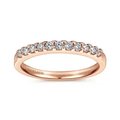 Online Gabriel & Co. Manila - 14K Rose Gold Diamond Anniversary Band - 0.25 ct