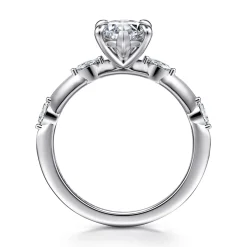 Discount Gabriel & Co. Marline - 14K White Gold Gold Marquise Shape Diamond Engagement Ring