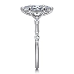 Discount Gabriel & Co. Marline - 14K White Gold Gold Marquise Shape Diamond Engagement Ring