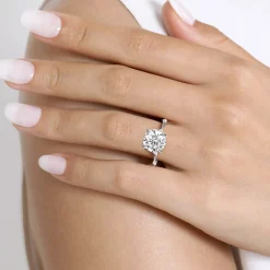 Discount Gabriel & Co. Marline - 14K White Gold Round Diamond Engagement Ring