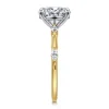 New Gabriel & Co. Marline - 14K White-Yellow Gold Oval Diamond Engagement Ring