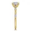 Sale Gabriel & Co. Marline - 14K Yellow Gold Cushion Cut Diamond Engagement Ring