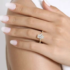 Online Gabriel & Co. Marline - 14K Yellow Gold Oval Diamond Engagement Ring