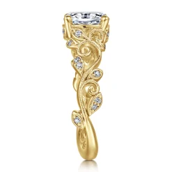 Sale Gabriel & Co. Martedi - 14K Yellow Gold Diamond Engagement Ring