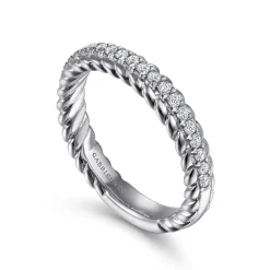 Discount Gabriel & Co. Massa - 14K White Gold Diamond Anniversary Band - 0.25 ct