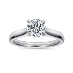 Sale Gabriel & Co. McKinley - 14K White Gold Round Diamond Engagement Ring