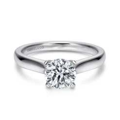 Sale Gabriel & Co. McKinley - 14K White Gold Round Diamond Engagement Ring