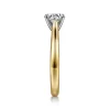 Outlet Gabriel & Co. Michelle - 14K White-Yellow Gold Round Diamond Engagement Ring
