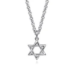 Outlet Gabriel & Co. Mini Star of David Pendant 925 Sterling Silver