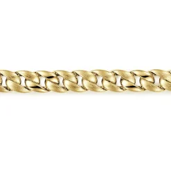 Online Gabriel & Co. 8mm 14K Yellow Gold Men's Solid Flat Heavy Link Chain Bracelet