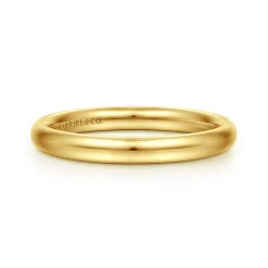 Discount Gabriel & Co. 2.4MM 14K Yellow Gold Plain Wedding Band