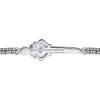 Gabriel & Co. 14mm 925 Sterling Silver and 14K Yellow Gold Garnet and White Sapphire Men's Solid Round Box Chain Bracelet With Dagger